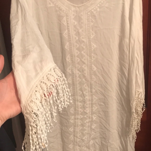 3/4 sleeve white dress - Picture 2 of 2